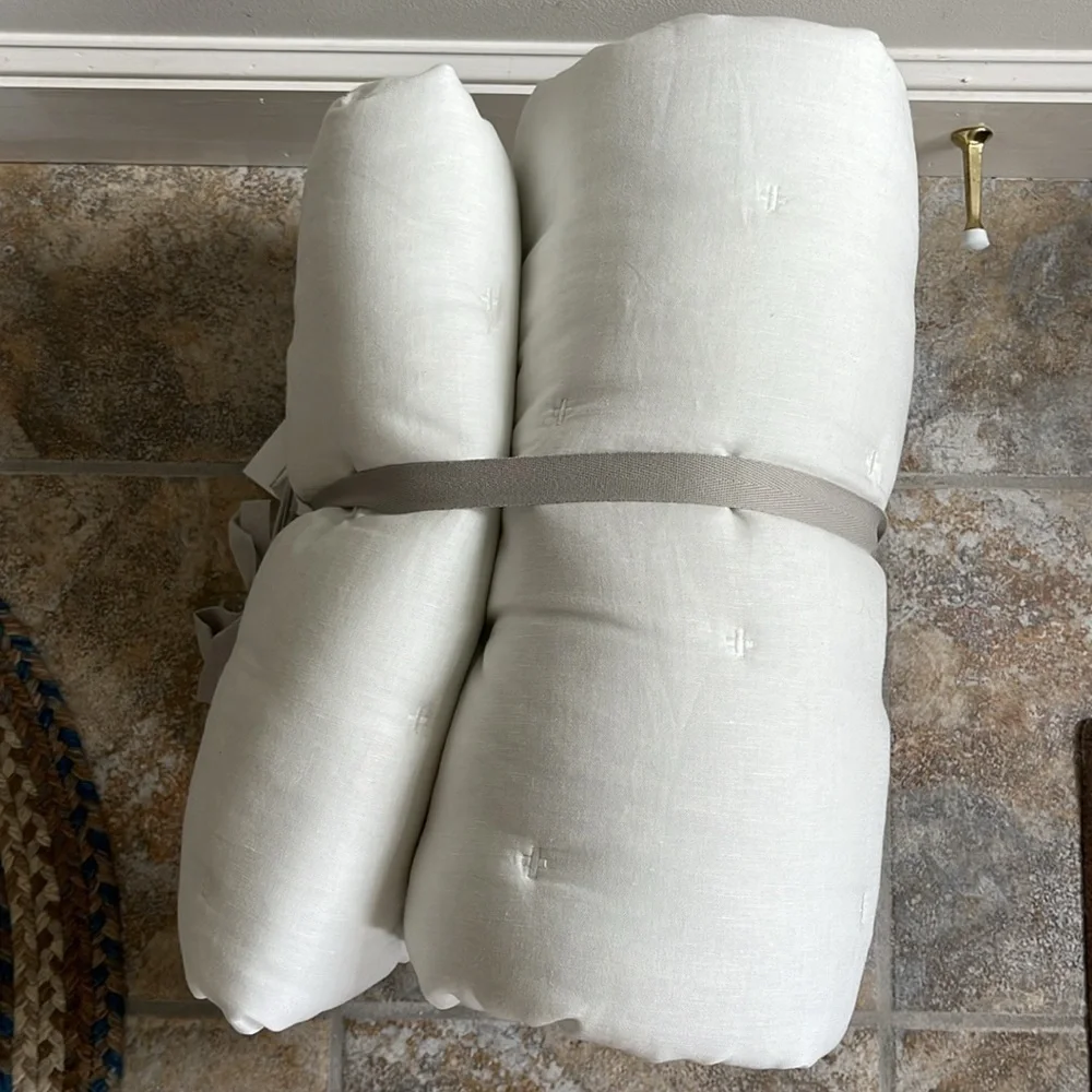 Anthropologie Relaxed Linen-Cotton Quilt Size Full NWT